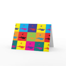 Skydiving Pop Art cards by sciencewillprevail Skydiving Pop Art cards