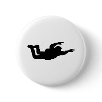skydiving skydiver icon pin