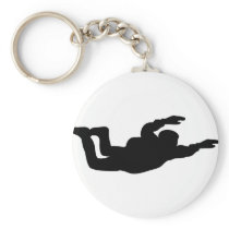 skydiving skydiver icon key chains