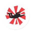 skydiving skydiver icon stickers