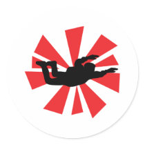 skydiving skydiver icon stickers