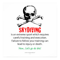 Skydiving Training Print