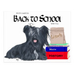 Skye Terrier Back to School Postcards