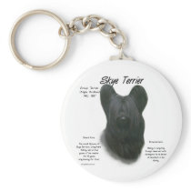 Skye Terrier History Design Key Chains