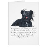 Skye Terrier MALE Keepsake Card