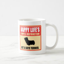 Skye Terrier tazas