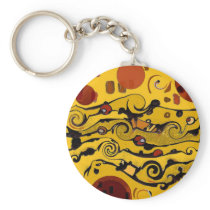Skyland Abstract Key Chain