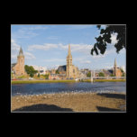 Skyline and river of quaint town of Inverness