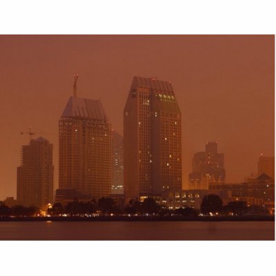 Skyline City Cities Fog Morning 3 Photo Cut Outs by lifesphere