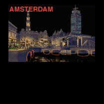 skyline_nacht_7 AMSTERDAM , WELCOM... - Customized t-shirts