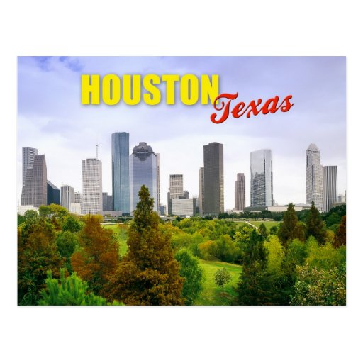 Skyline of Houston, Texas Postcard Zazzle