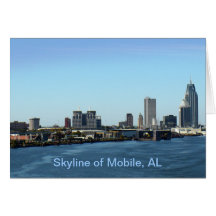 Skyline of Mobile, AL Card