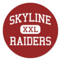 Skyline - Raiders - High School - Dallas Texas stickers
