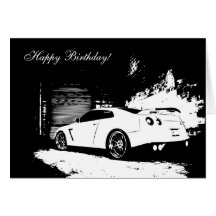 Skyline Theme Birthday Card