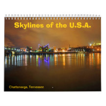 Skylines of the U.S.A. Wall Calendar