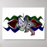 SkyRoot Grafitti Logo posters