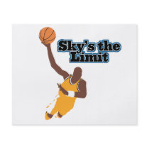 skys the limit basketball vector design flyers