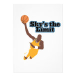 skys the limit basketball vector design custom invites