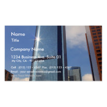 Skyscapers Downtown Business Card Templates