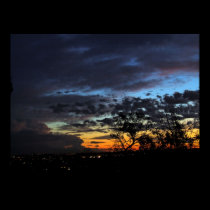 Skyscapes : Dusk Sunset Silhouette Poster posters