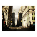Skyscraper Shadows in the Financial District Postcard