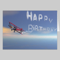 Skywriter birthday card cards