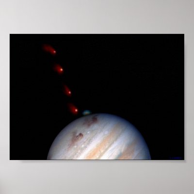 SL9 impacting Jupiter Posters