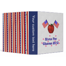 SL*TS FOR OBAMA 3 RING BINDER