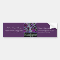 Slackers, Kings & Hooligans Purple Abstract bumper stickers