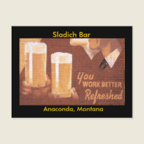 Sladich Bar Postcard by LaughingPug Sladich Bar Postcard
