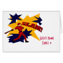 SLAM! BASEBALL PLACECARD by ineedapeergroup SLAM! BASEBALL PLACECARD