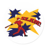 SLAM! BASEBALL STICKER stickers