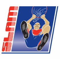 slam basketball design acrylic cut out
