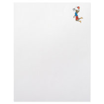 slam dunk basketball player letterhead