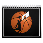 Slam Dunk Basketball Player w/Hoop on Ball Calendars