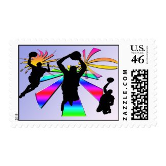 Slam Dunk Basketball Postage stamp