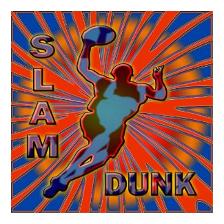 SLAM DUNK BASKETBALL POSTER PRINT print