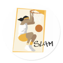Slam Dunk Basketball stickers by sports_tshirts Slam Dunk Basketball stickers