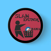 Slam Dunk Obama buttons