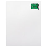 slam dunk text green and black custom letterhead