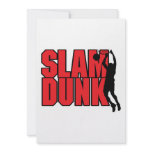 slam dunk text red and black custom invites