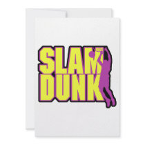 slam dunk text yellow and purple custom announcements