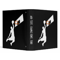 Slam Dunk White  Silhouette Binder