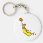 Slam Dunk Yellow Orange Boy Key Chain