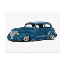 Slammed Hot Rod Coupe postcards