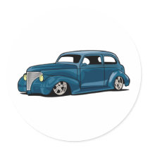 Slammed Hot Rod Coupe stickers