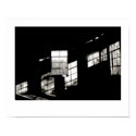 Slanted Reflections on a Still Window Poster posters