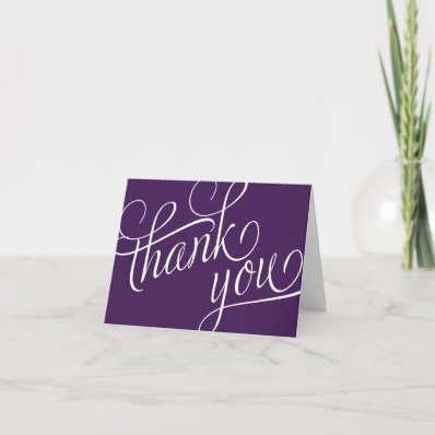 SLANTED | WEDDING THANK YOU CARD FOLED