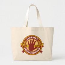 Slap Bet Commissioner Tote Bags
