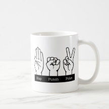 Slap, Punch, Poke Coffee Mugs